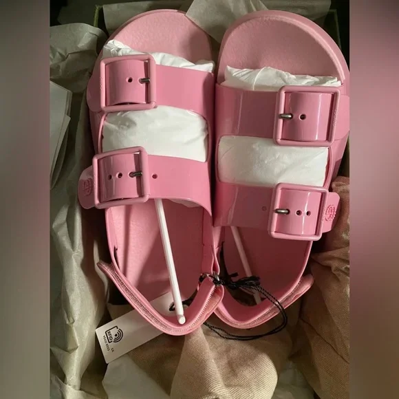 Gucci | Shoes | Copy Gucci Mini Double G Sandal Pastel Pink  display picture 1